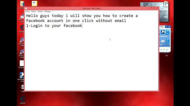 how to create a facebook account without email