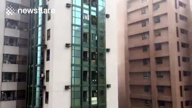 Super Typhoon Meranti brings very strong winds to Taiwan