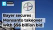Bayer secures Monsanto takeover with $56 million bid