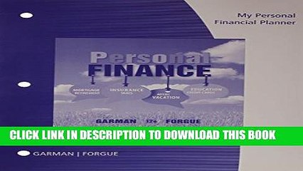 [PDF] My Personal Financial Planner with Worksheets for Garman/Forgue s Personal Finance, 12th