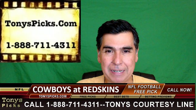 Washington Redskins vs. Dallas Cowboys Free Pick Prediction NFL Pro Football Odds Preview 9-18-2016