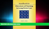 behold  Handbook for Directors of Nursing in Long-Term Care