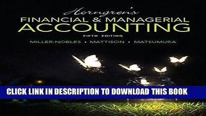 [PDF] Horngren s Financial   Managerial Accounting (5th Edition) Popular Online