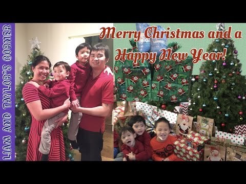 Merry Christmas and a Happy New Year from Liam and Taylor's Corner | Opening Presents