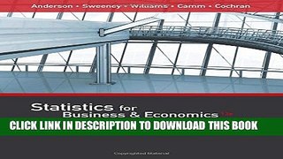 [PDF] Statistics for Business   Economics (with XLSTAT Education Edition Printed Access Card) Full