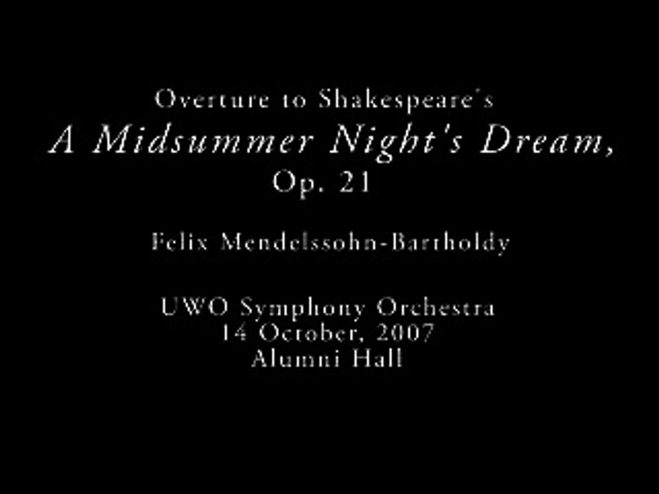 Midsummer Night's Dream Overture, Part 1