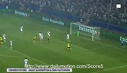 0-1 Mario Gotze Goal - Legia 0-1 Dortmund CL - 14.09.2016