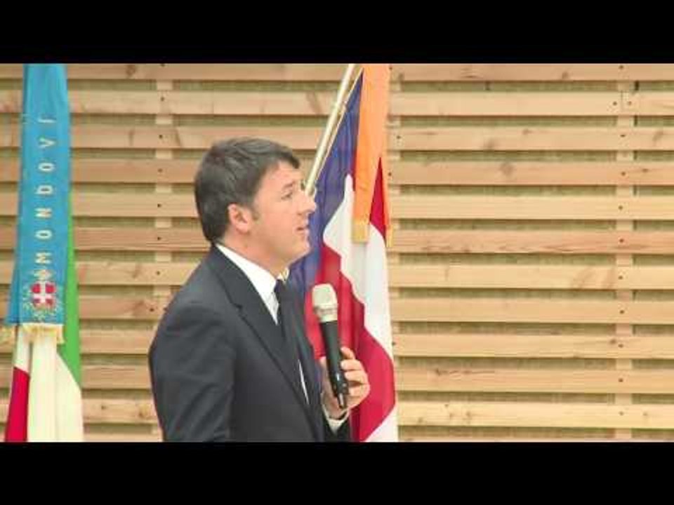 Mondovì (CN) - Renzi interviene al Nuovo Polo scolastico (14.09.16)