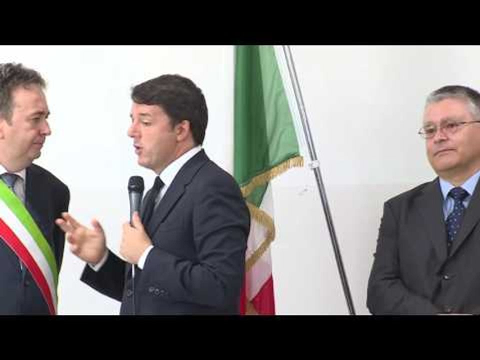 Bagnolo Piemonte (CN) - Renzi interviene alla scuola “San Giovanni Bosco” (14.09.16)