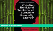 Big Deals  Cognitive-Behavioral Treatment of Borderline Personality Disorder  Free Full Read Best