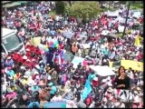 Marchas a favor y en contra del Alcalde en Quito