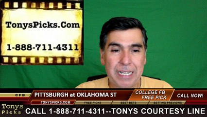 Download Video: Oklahoma St Cowboys vs. Pittsburgh Panthers Free Pick Prediction NCAA College Football Odds Preview 9/17/2016