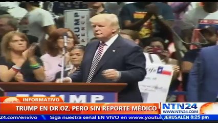 Donald Trump participará en programa estadounidense de salud en medio del reposo por neumonía de Hillary Clinton