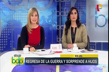 EEUU: militar regresa de la guerra y sorprende a hijos