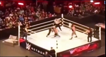 Roman Reigns, Dean Ambrose and AJ Styles Vs The Wyatt Family