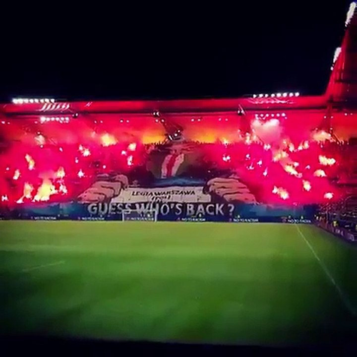 Tifo du Legia Varsovie
