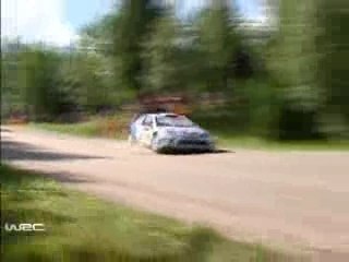 Guy Wilks heavy landing on Rally Finland