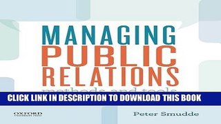 [PDF] Managing Public Relations: Methods and Tools Popular Online