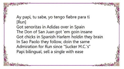 Run-D.M.C. - Ay Papi Lyrics