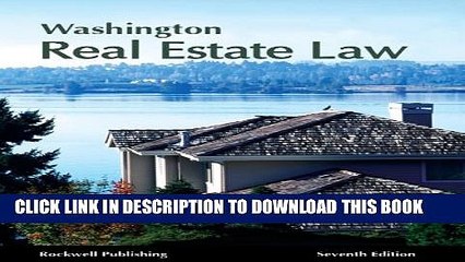 [PDF] Washington Real Estate Law - 7th edition Full Online