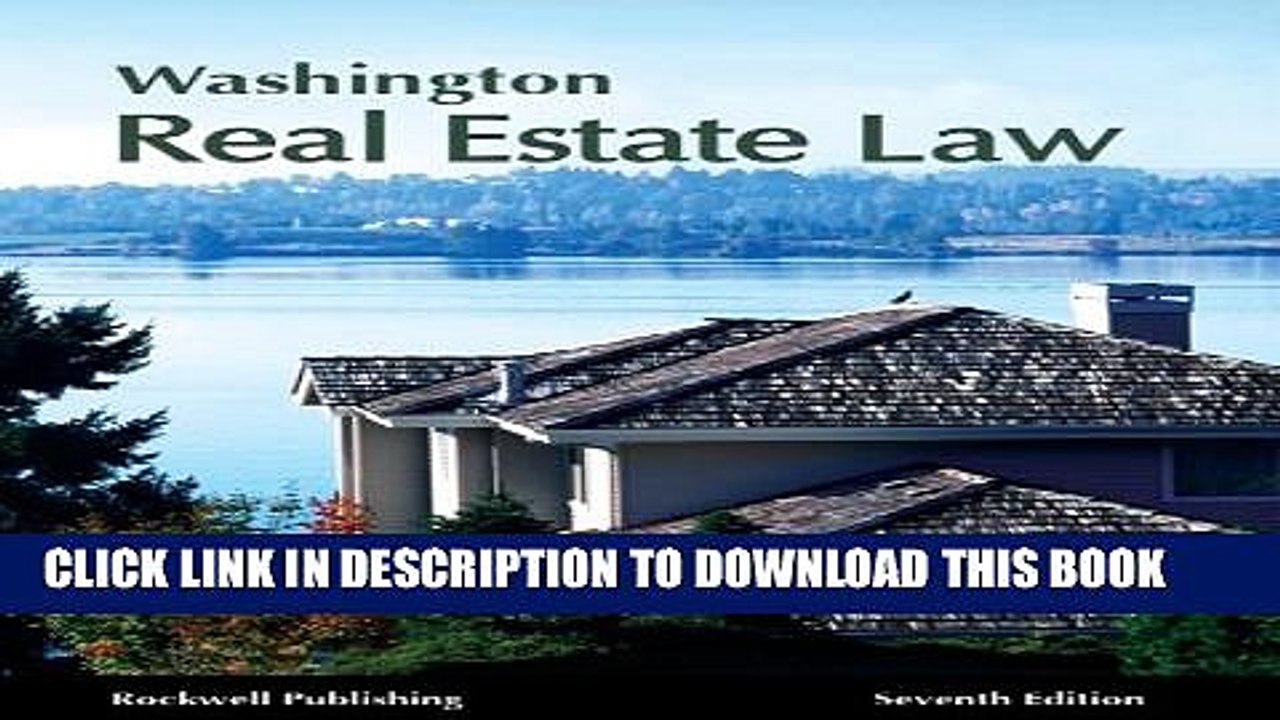 [PDF] Washington Real Estate Law - 7th edition Full Online