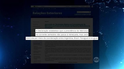 Mercosul veta presidência da Venezuela
