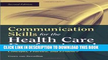 [PDF] Communication Skills For The Health Care Professional: Concepts, Practice, And Evidence