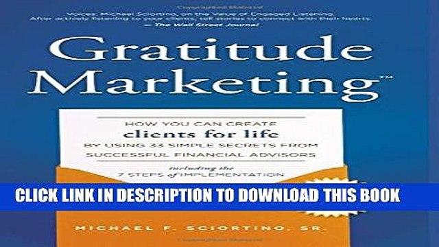 [PDF] Gratitude Marketing: How You Can Create Clients For Life By Using 33 Simple Secrets From