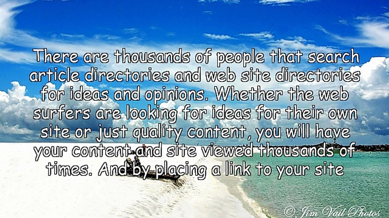 Get Thousands Of Visitors By Submitting To Directories