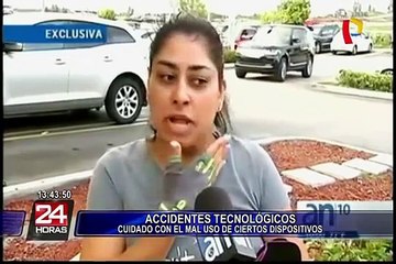 Aumentan accidentes por uso excesivo y errores de fábrica de aparatos tecnológicos