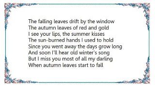 Sarah Vaughan - Autumn Leaves Lyrics