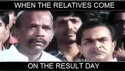 পরীক্ষার ফলাফল বের হবার দিন যখন আত্মীয়স্বজনরা ফলাফল জানতে আসে