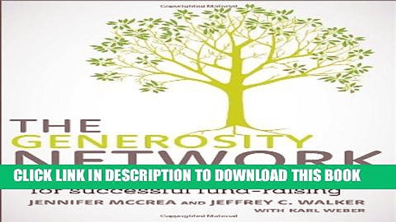 [PDF] The Generosity Network: New Transformational Tools for Successful Fund-Raising Popular Online