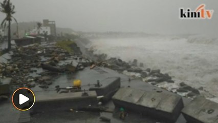 Selepas Taiwan, taufan Meranti mengganas di Xiamen, China