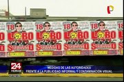 Autoridades anuncian medidas frente publicidad informal en calles de Lima