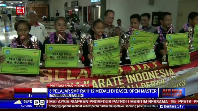 Tim Karate Indonesia Tingkat SMP Raih 12 Medali di Basel