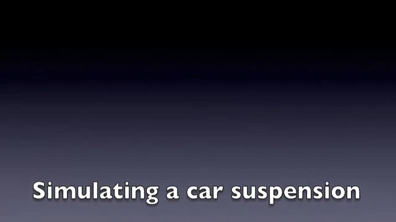 Car suspension simulation, Part 1
