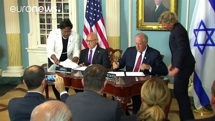 US agrees a record military aid package to Israel