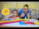 Jasmina face o nouă aplicație cu hârtie creponată/Jasmina make a new application with crepe paper