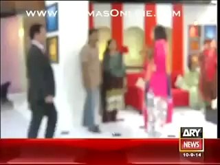 Serious Fi--ght Between a Man & Sanam Baloch in a Live Morning Show