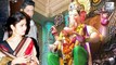 Mouni Roy & Mohit Raina VISTS at Lalbaugcha Raja 2017