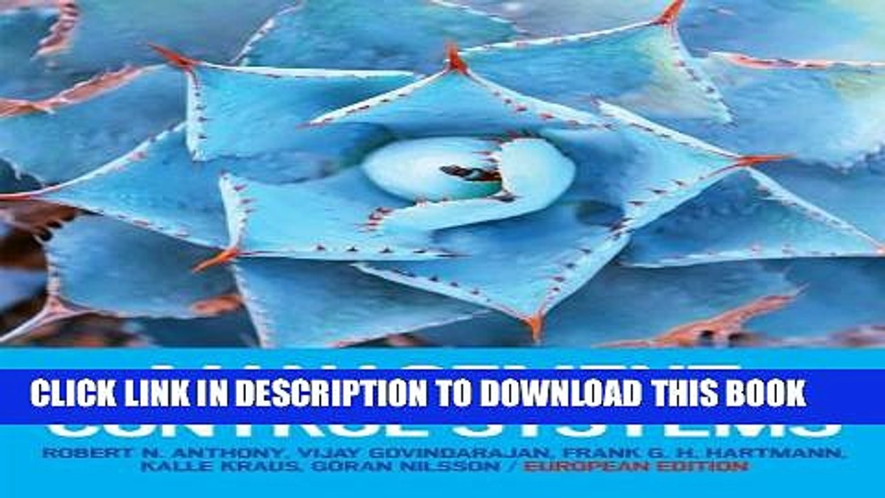 [PDF] Management Control Systems: European Edition Full Online