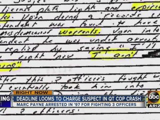 Man accused of plowing into officers at QT has similar criminal history