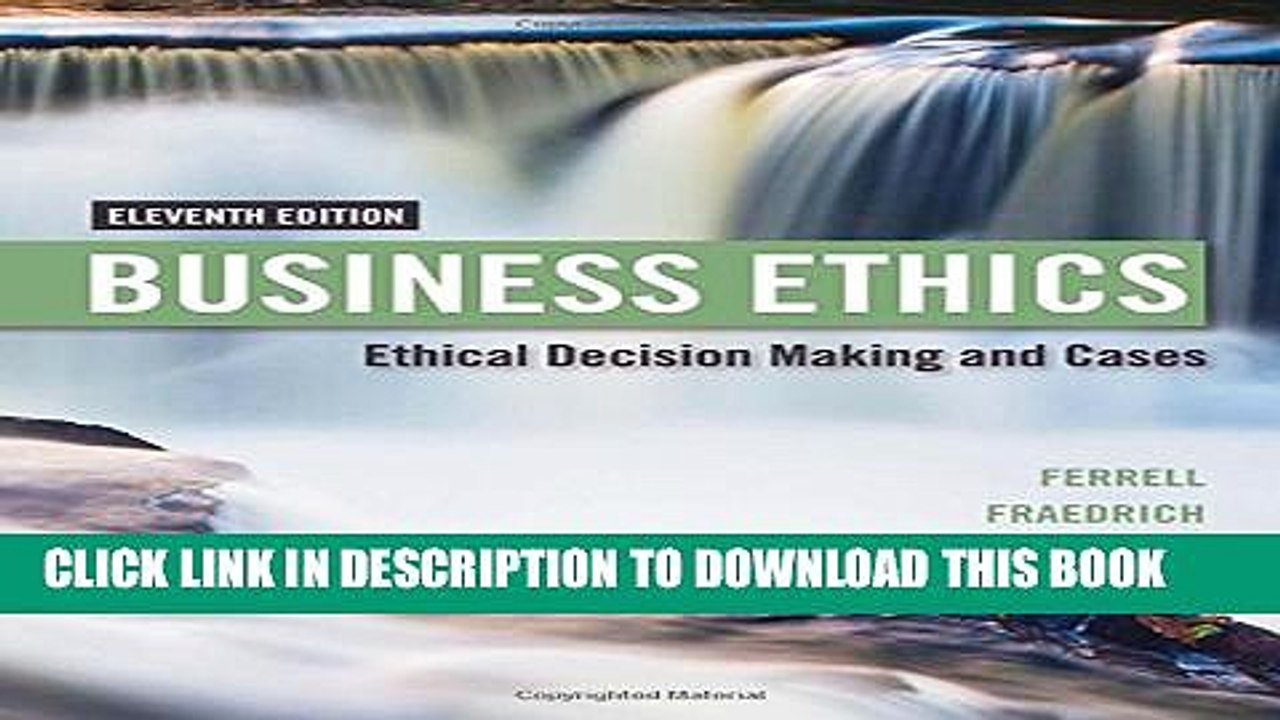 [PDF] Business Ethics: Ethical Decision Making   Cases Popular Online