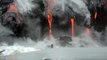 Voir de la lave en fusion au plus près du Volcan se deverser dans la mer - Volcan Kilauea