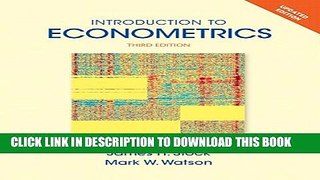 [PDF] Introduction to Econometrics, Update (3rd Edition) (Pearson Series in Economics) Full Online