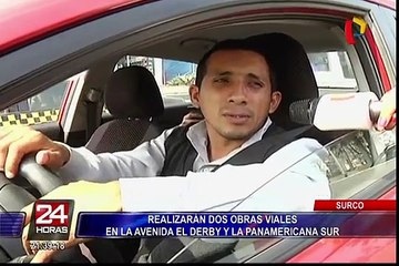 Surco: realizarán dos obras viales en la avenida El Derby y la Panamericana Sur