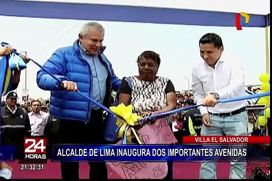 Castañeda Lossio inauguró dos avenidas principales en Villa el Salvador