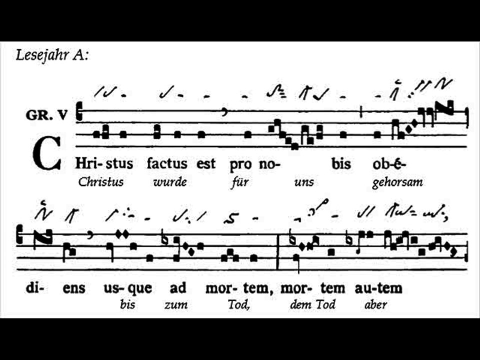 Graduale Christus factus, Dominica XXVI TpA (26 TO)