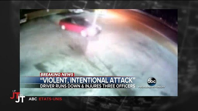 Des policiers se font attaquer par un détraqué aux Etats-Unis - Regardez